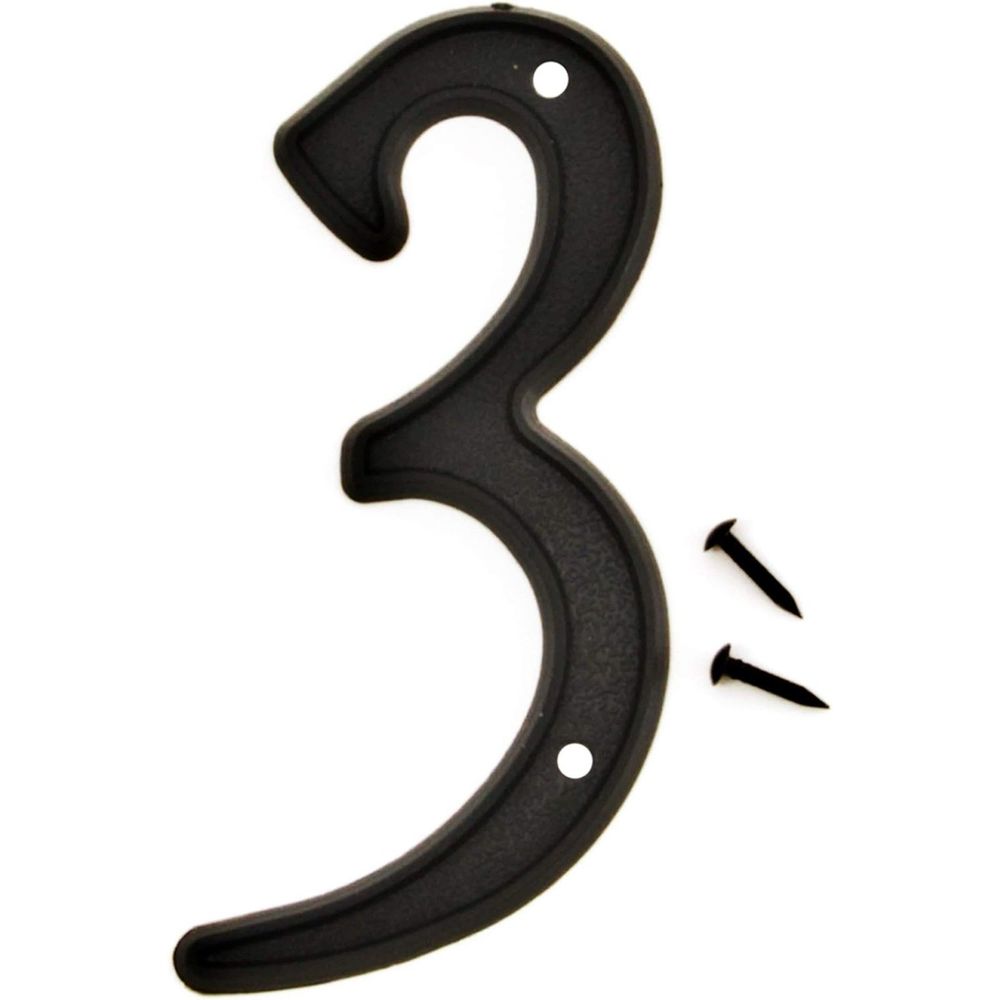 HY-KO - 3-D Plastic House Marker Number